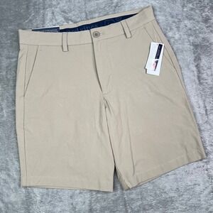 Vineyard Vines Shorts Mens 28 Khaki Solid Performance 8" Inseam Golf Casual READ